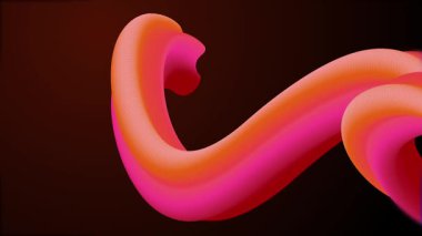 Renkli 3d sıvı dalga soyut arkaplan canlandırma video hareketi grafiği