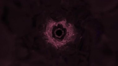 Soyut duman efekti gölgesi ve parlayan tünel animasyon arkaplan hareketi grafiği