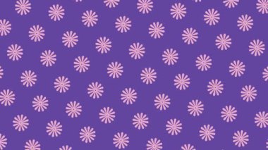 Soyut dönen beyaz çiçekler hareketsiz desensiz arkaplan hareketi grafiği