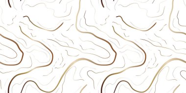 Beyaz zemin üzerinde koyu altın damarları olan lüks, kusursuz mermer desen ambalaj, duvar kağıdı, marka, moda veya dijital tasarım için zarif minimalist doku.