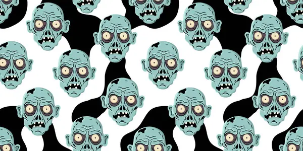 Ölümsüz canavar yüzü tasarımı korku temalı tekstil baskıları ve şenlikli arka planlar için idealdir. Zombi kafası kusursuz beyaz arka plan.