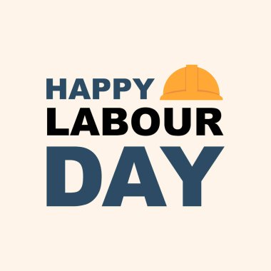 İşçi Bayramı 'nı kutlayan bir şef, doktor ve inşaat işçisinin renkli dizayn karakterleri, çeşitli temel meslekleri sembolize ediyor..