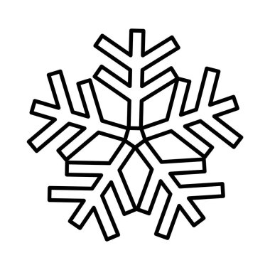 Arka planda izole edilmiş Noel kar taneleri çizgisi çizgisi