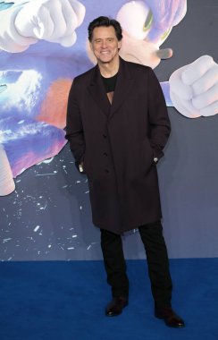 Jim Carrey, 10 Aralık 2024 'te Londra' da Cineworld Leicester Meydanı 'nda düzenlenen Sonic The Hedgehog 3 UK galasına katılır..
