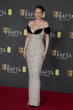 Selena Gomez, İngiltere 'nin başkenti Londra' da 16 Şubat 2025 tarihinde The Royal Festival Hall 'da 2025 BAFTA Film Ödülleri' ne katılmıştır..