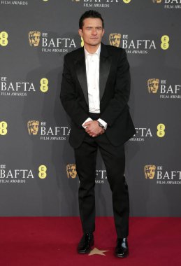 Orlando Bloom, İngiltere 'nin Londra şehrinde 16 Şubat 2025 tarihinde Royal Festival Hall' da verilen 2025 BAFTA film ödüllerine katılır..