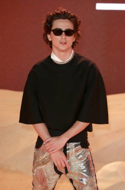Timothee Chalamet, 15 Şubat 2024 'te Londra, İngiltere' de Leicester Meydanı 'nda bulunan Dune II' nin dünya prömiyerine katılır..