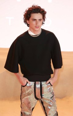 Timothee Chalamet, 15 Şubat 2024 'te Londra, İngiltere' de Leicester Meydanı 'nda bulunan Dune II' nin dünya prömiyerine katılır..