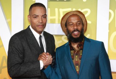 Reinaldo Marcus Green ve Ziggy Marley, 30 Ocak 2024 tarihinde Londra, İngiltere 'de BFI IMAX Waterloo' da Bob Marley One Love 'ın Birleşik Krallık galasına katıldılar..