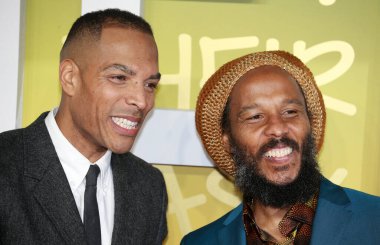 Reinaldo Marcus Green ve Ziggy Marley, 30 Ocak 2024 tarihinde Londra, İngiltere 'de BFI IMAX Waterloo' da Bob Marley One Love 'ın Birleşik Krallık galasına katıldılar..