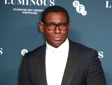 David Harewood 29 Eylül 2022 'de Londra, İngiltere' de Londra 'daki The Londoner Hotel' de düzenlenen BFI Londra Film Festivali 'ne katılır..