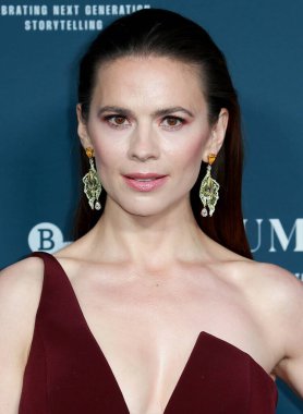 Hayley Atwell, 29 Eylül 2022 'de Londra, İngiltere' de Londra 'daki The Londoner Hotel' de düzenlenen BFI Londra Film Festivali 'ne katılıyor..