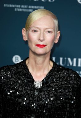 Tilda Swinton, 29 Eylül 2022 'de Londra, İngiltere' de Londra 'da bulunan The Londoner Hotel' de düzenlenen BFI Londra Film Festivali Luminous Gala 'ya katıldı..
