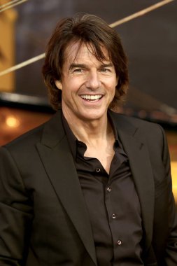 Tom Cruise, 15 Mayıs 2025 'te Londra, İngiltere' deki Leicester Meydanı 'ndaki The Final Reckoning Global Premiere' e katılıyor..