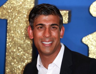 Rishi Sunak, 5 Ekim 2022 'de Londra, İngiltere' deki The Royal Festival Hall 'da düzenlenen Londra Film Festivali' nde Roald Dahl Matilda 'ya katılır..