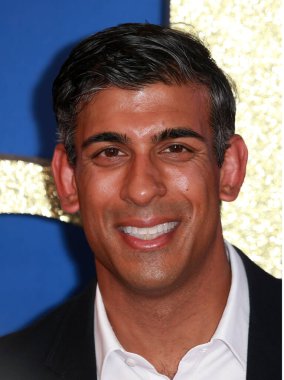 Rishi Sunak, 5 Ekim 2022 'de Londra, İngiltere' deki The Royal Festival Hall 'da düzenlenen Londra Film Festivali' nde Roald Dahl Matilda 'ya katılır..