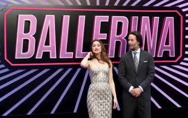 Keanu Reeves ve Ana de Armas 22 Mayıs 2025 'te Londra, İngiltere' deki Cineworld Leicester Meydanı 'nda düzenlenen John Wick Balerin Dünyası dünya prömiyerine katıldılar..