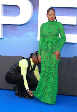 Keke Palmer, 28 Temmuz 2022 'de Londra' da Odeon Luxe Leicester Meydanı 'ndaki NOPE' nin İngiltere prömiyerine katılır..