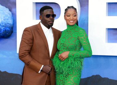 Daniel Kaluuya ve Keke Palmer 28 Temmuz 2022 'de Londra' da Odeon Luxe Leicester Meydanı 'nda düzenlenen NOPE' nin İngiltere prömiyerine katıldılar..