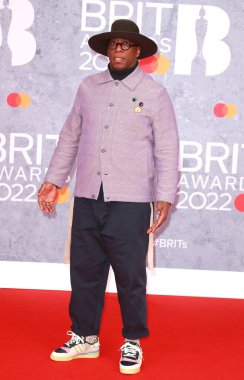 Ian Wright, 2022 BRIT Ödülleri 'ne 8 Şubat 2022' de Londra, İngiltere 'deki The O2 Arena' da katıldı..