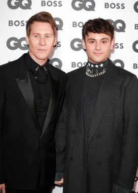 Lance Black ve Tom Daley, 16 Kasım 2022 'de İngiltere' de Yılın GQ Ödülleri 'ne katıldılar..