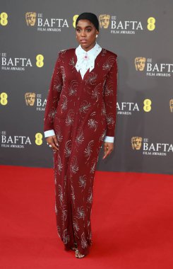 Lashana Lynch, 18 Şubat 2024 'te Londra' daki The Royal Festival Hall 'da düzenlenen 2024 EE BAFTA Film Ödülleri' ne katılmıştır..