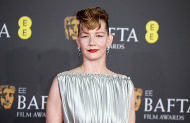 Sandra Huller, 18 Şubat 2024 'te Londra' daki Royal Festival Hall 'da düzenlenen 2024 EE BAFTA Film Ödülleri' ne katılmıştır..