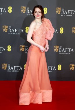 Emma Stone, 18 Şubat 2024 'te Londra' daki The Royal Festival Hall 'da düzenlenen 2024 EE BAFTA Film Ödülleri' ne katıldı..