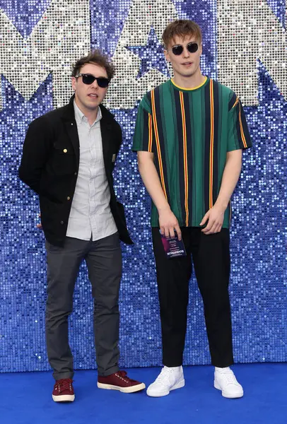 Sam Fender (R) 20 Mayıs 2019 'da Londra, İngiltere' deki Odeon Leicester Meydanı 'ndaki Rocketman UK galasına katıldı..