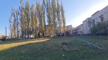 Kherson/ Ukraine 12. October 2022 battlefield in school