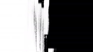 Boyalı fırça darbeleri yatay geçiş sağlar. Duvar boyası geçişi.