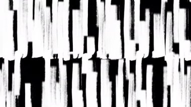 Fırça Vuruşları animasyonlarından oluşan Siyah ve Beyaz Geçiş.