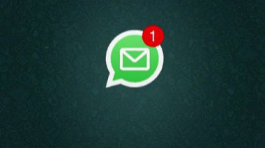 Yaşam tarzı simgeleri desen arkaplanı ile ilgili yeni bir ileti bildirimi. Sohbet uygulamaları, e-posta uyarıları, mesajlar uygulama simgesi, sosyal medya bildirimleri. Dijital platformda gelen ileti.