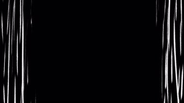Dikey Hız Çizgileri Arkaplan Animasyonu. Siyah zemin üzerinde beyaz dikey çizgilerin hareketinin animasyonu. Düşen etki.