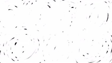 El yapımı geçişin animasyonu, Çemberler büyür. Alfa Kanalı 'nda beyaz çizgi film fırça animasyon fx' i. 4K pürüzsüz döngü, Matte arkaplanı.