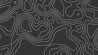 Bir paket hareketli topografik dokudan oluşan animasyon video döngüsü. Dört farklı renk seti. Coğrafya kavramı, eğitim, açık hava macerası, harita araçları, arazi verileri, belgesel.