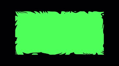 Altı farklı metin kutusundan oluşan paket. Organik dönüşümlü sıvı animasyon kenarlı fotokopi seti. Maske, alfa, mat, luma için. Üçte üç. Alfa kanalı şeffaf arkaplan.