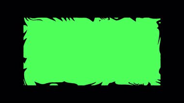 Dikdörtgen metin kutusu şeklinde 7 renk. Uzayı organik dönüşümlü sıvı animasyonlu sınırlarla kopyalayın. Maske, alfa, mat, luma için uygun. Üçte üç. Alfa kanalı şeffaf arkaplan.