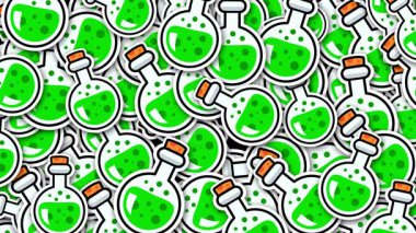 Alfa Kanalı ile Cadılar Bayramı İksiri Şişe 4k.