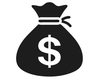 Bir monokrom illüstrasyonu, bir dolar işareti ile süslenmiş, finans ve zenginliği sembolize eden siyah beyaz para çantasını tasvir eder. Tasarruf, yatırım ve karı temsil etmek için mükemmel olan bu çok yönlü grafik, mali raporlar ve iş ilişkileri için idealdir.