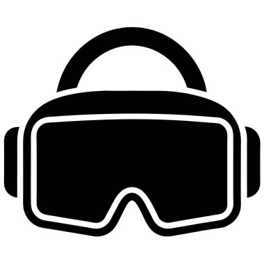 VR Gözlüklerinin Basit Vektör İllüstrasyonu