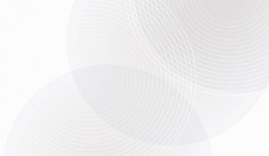 Görüntü üst üste binen beyaz dairelerin hassas açık gri renkte düzenlenmesini içeriyor.