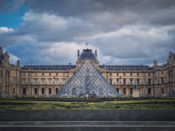 Vista Exterior Del Museo Del Louvre París Francia Edificio Histórico —  Fotos de Stock