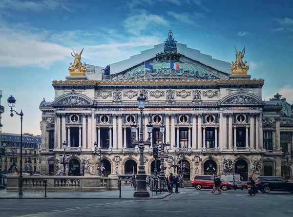 Opera Garnier Palais Parigi Francia Facciata Dell Accademia Nazionale Musica — Foto Stock