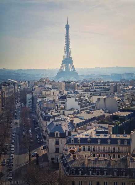 Paisaje Urbano París Con Vistas Torre Eiffel Francia Hermosa Arquitectura — Foto de Stock