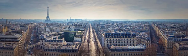 Paisaje Urbano París Vista Panorámica Torre Eiffel Francia Hermosa Arquitectura — Foto de Stock