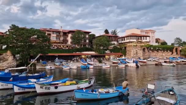Die Altstadt Von Nessebar Unesco Weltkulturerbe Der Schwarzmeerküste Region Burgas — Stockvideo