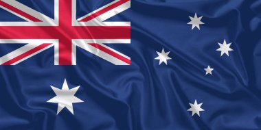 Avustralya Bayrak Rüzgarı Yakından Dalgalanıyor