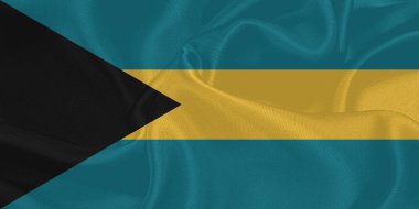 Bahamalar Bayrak Rüzgarı Yakından Dalgalanır