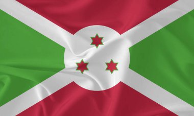 Burundi Flag Wind Waving Close Up clipart